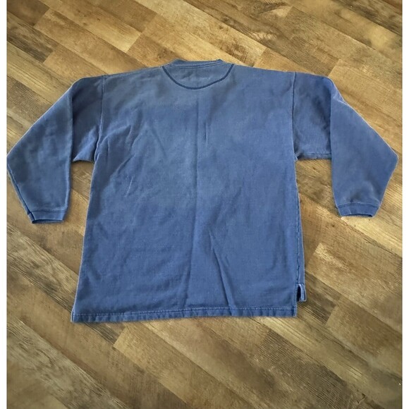 Vtg 90s Y2K St Louis Rams Football FADED Distressed Blue Galt Sand Sweatshirt XL - Picture 3 of 11